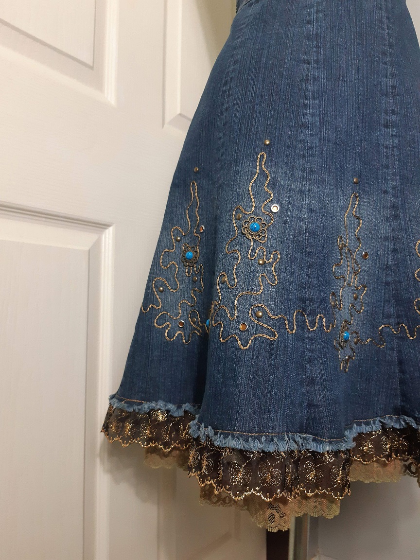 กระโปรงยีนส์วินเทจ