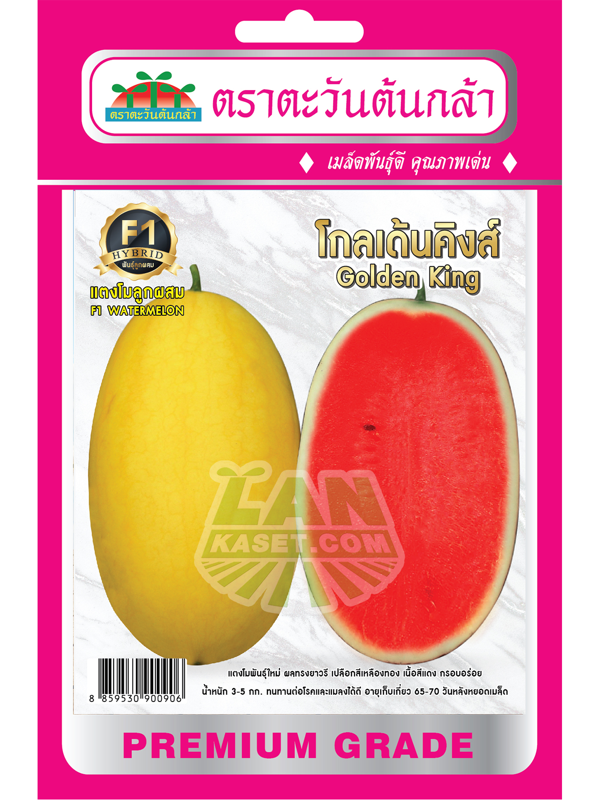 H34 เมล็ดพันธุ์แตงโมลูกผสม โกลเด้นคิงส์