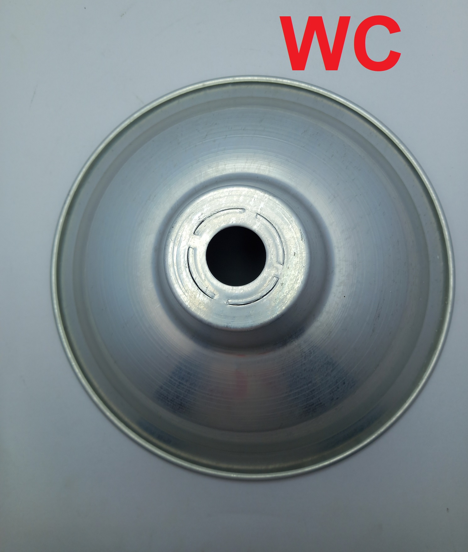 โคมฝาชีอลูมิเนียม ขนาด 12 นิ้ว สีเงิน พร้อมขั้ว โคมฝาชีกันน้ำ E27 ขั้วห้อยกันน้ำ พร้อมขั้วห้อยกันน้ำ ใช้ได้กับหลอดประหยัดไฟ