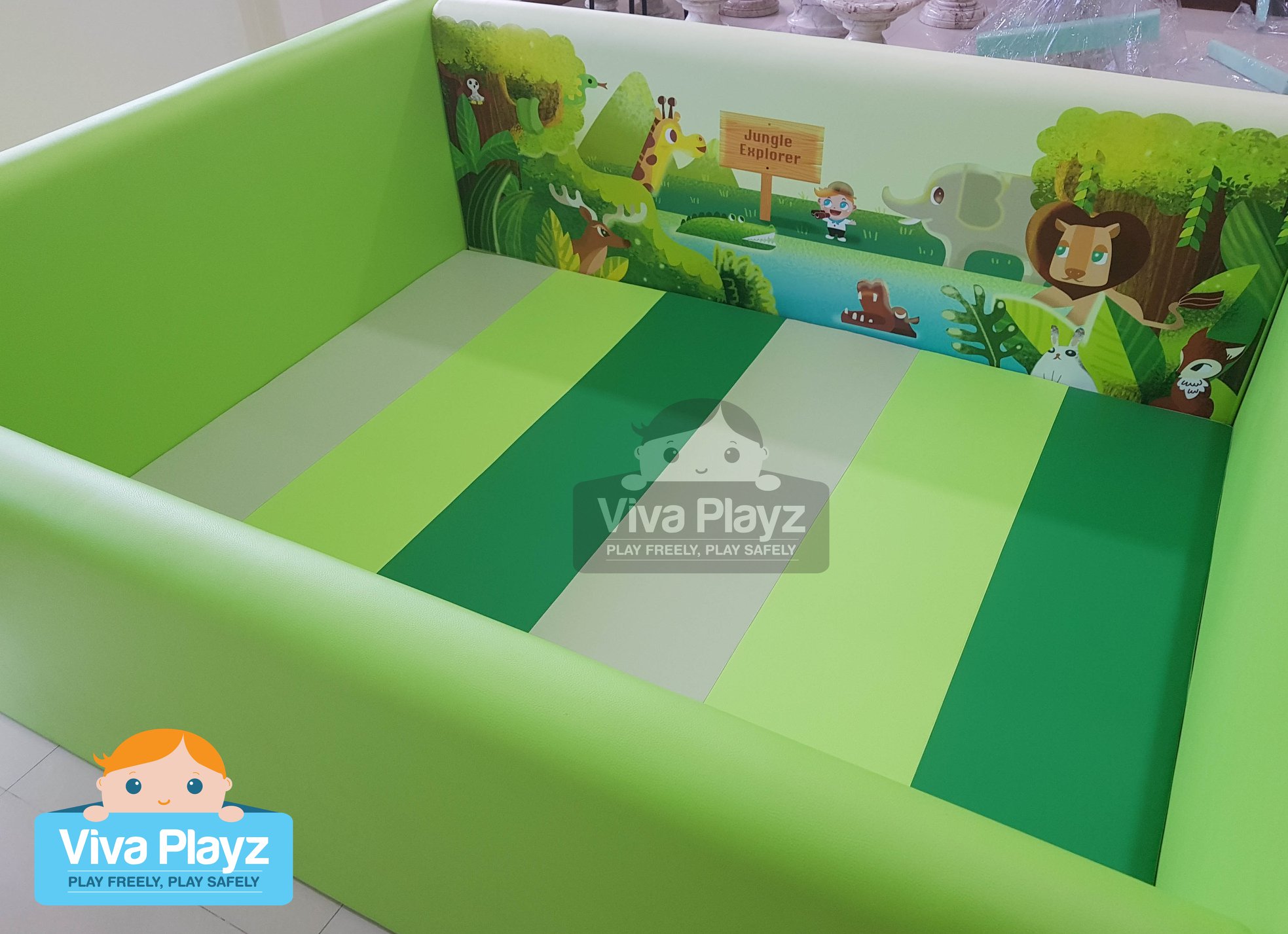 คอกกั้นเด็ก ลาย Jungle Explorer