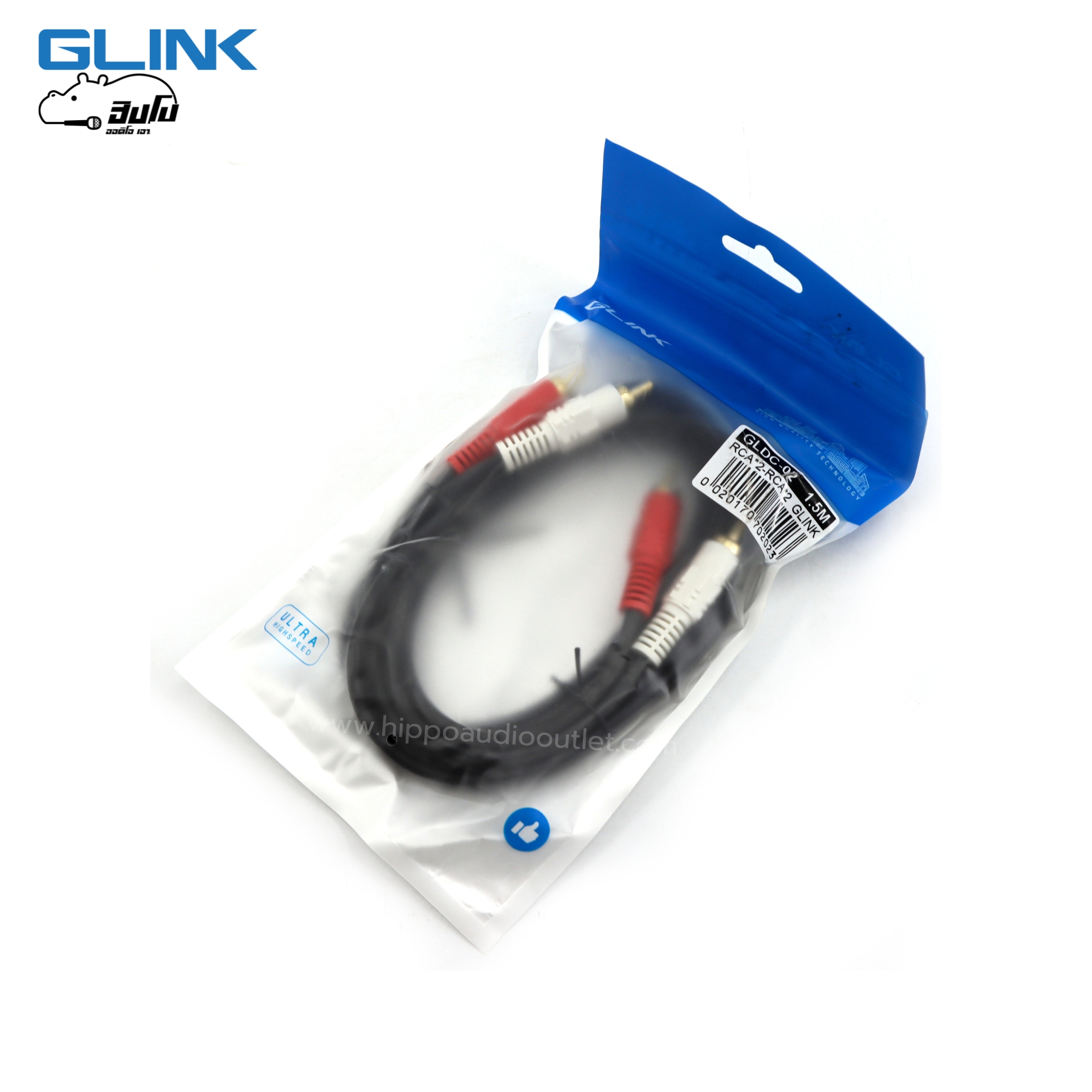สาย RCA 4 หัวใส 1.5 เมตร GLDC002 (SP1)
