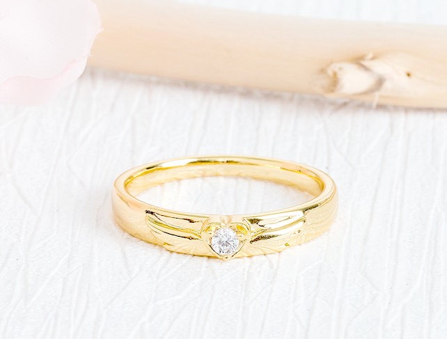 DIAMOND 18K YELLOW GOLD RING แหวน เพชร ทอง 18K Pre-order