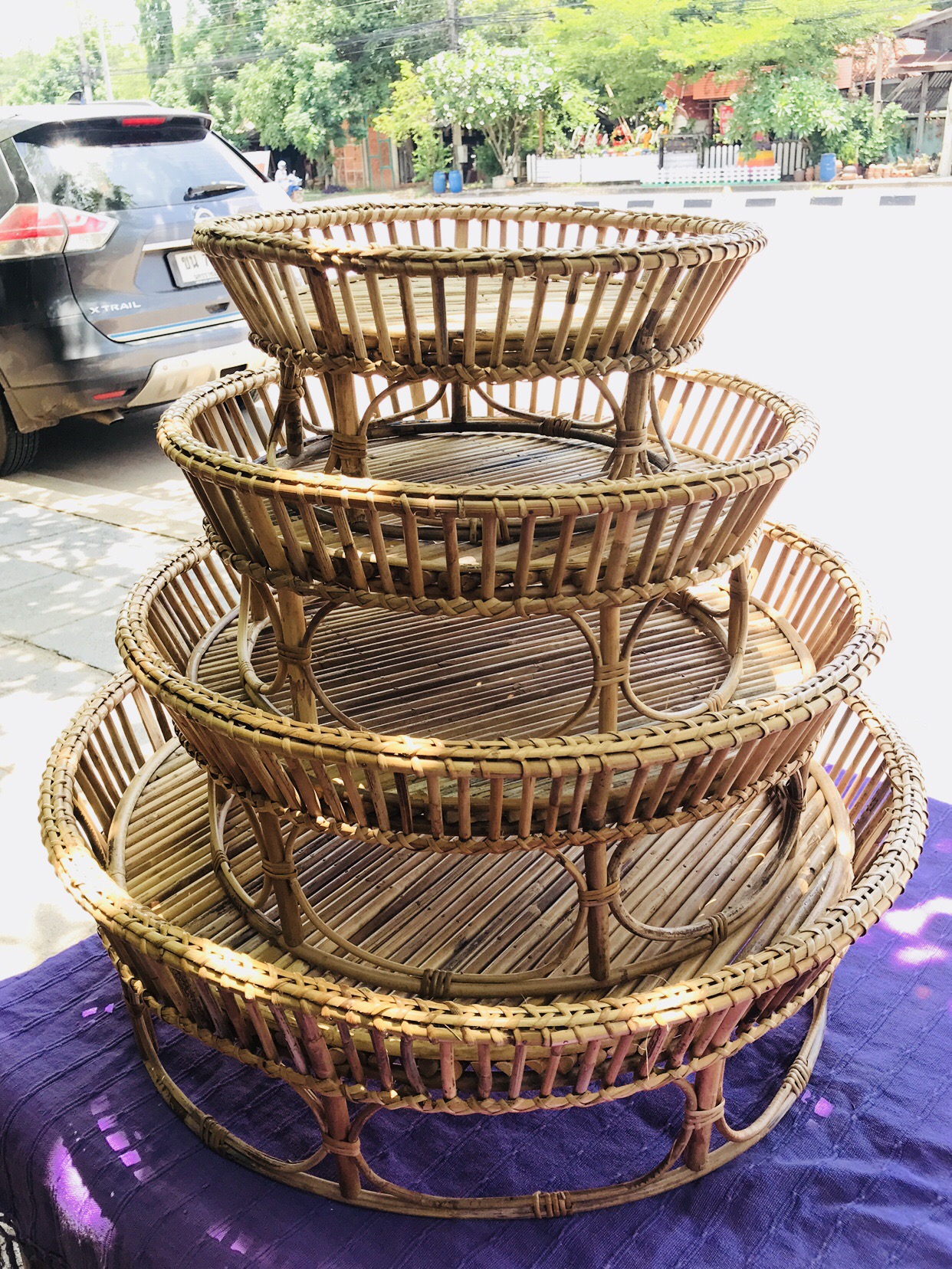 ขันโตกหวายสาน20"