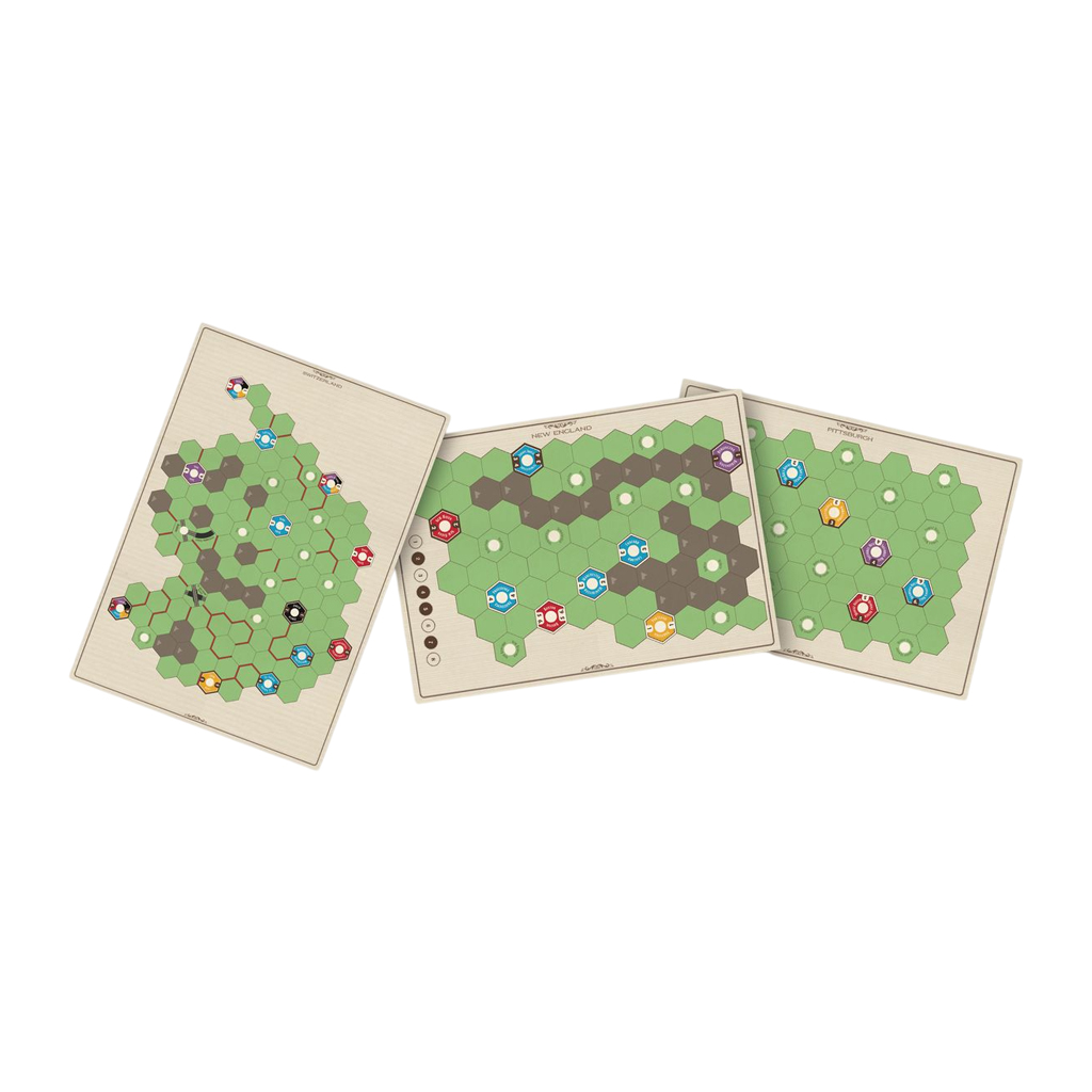 Age of Steam: New England/Pittsburgh & Switzerland Maps