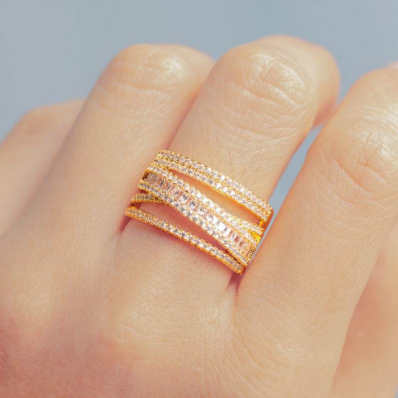 DIAMOND 18K YELLOW GOLD RING แหวน เพชร ทอง 18K Pre-order