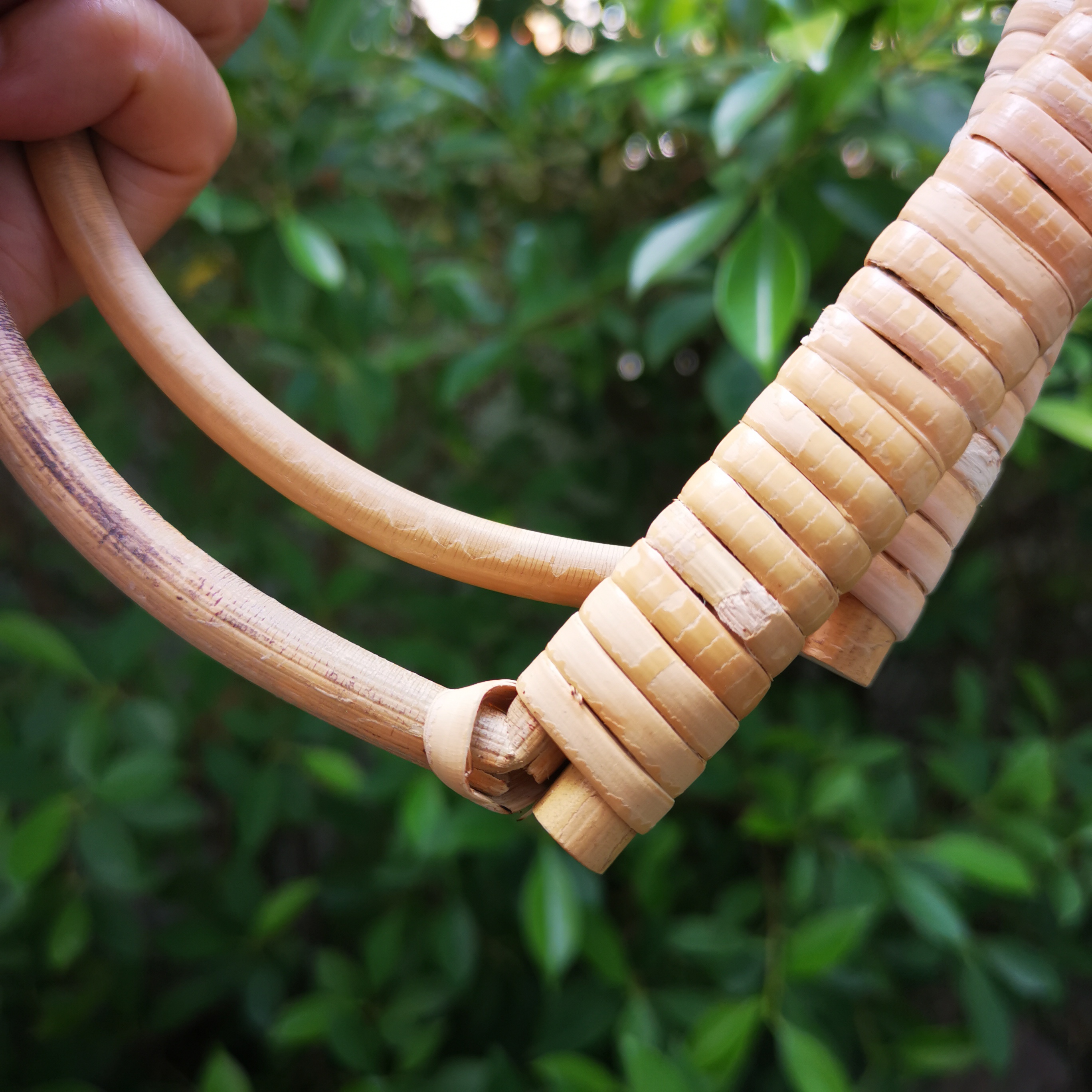 MW-32 หูหวาย13x13.5 cm0(5นิ้ว) สีหวายธรรมชาติ