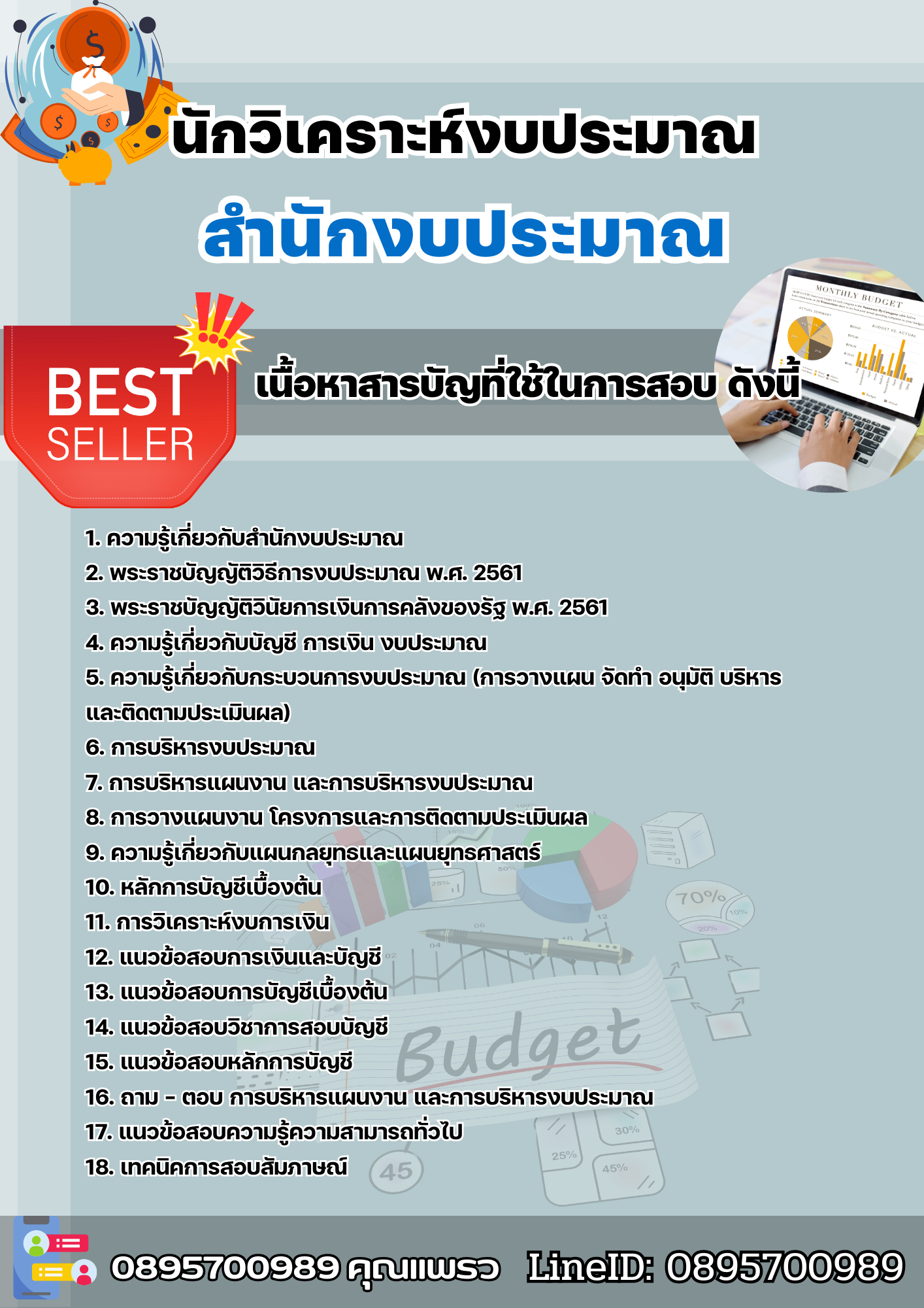 แนวข้อสอบนักวิเคราะห์งบประมาณ สำนักงบประมาณ 2568