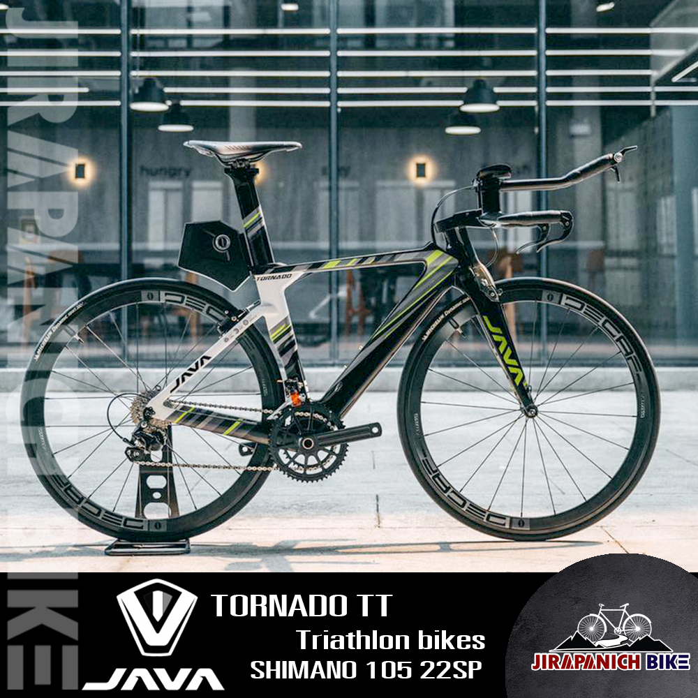 จักรยานไตรกีฬา JAVA รุ่น TORNADO TT Triathlon bikes (เฟรมคาร์บอน ล้อ DECA42, 22sp)