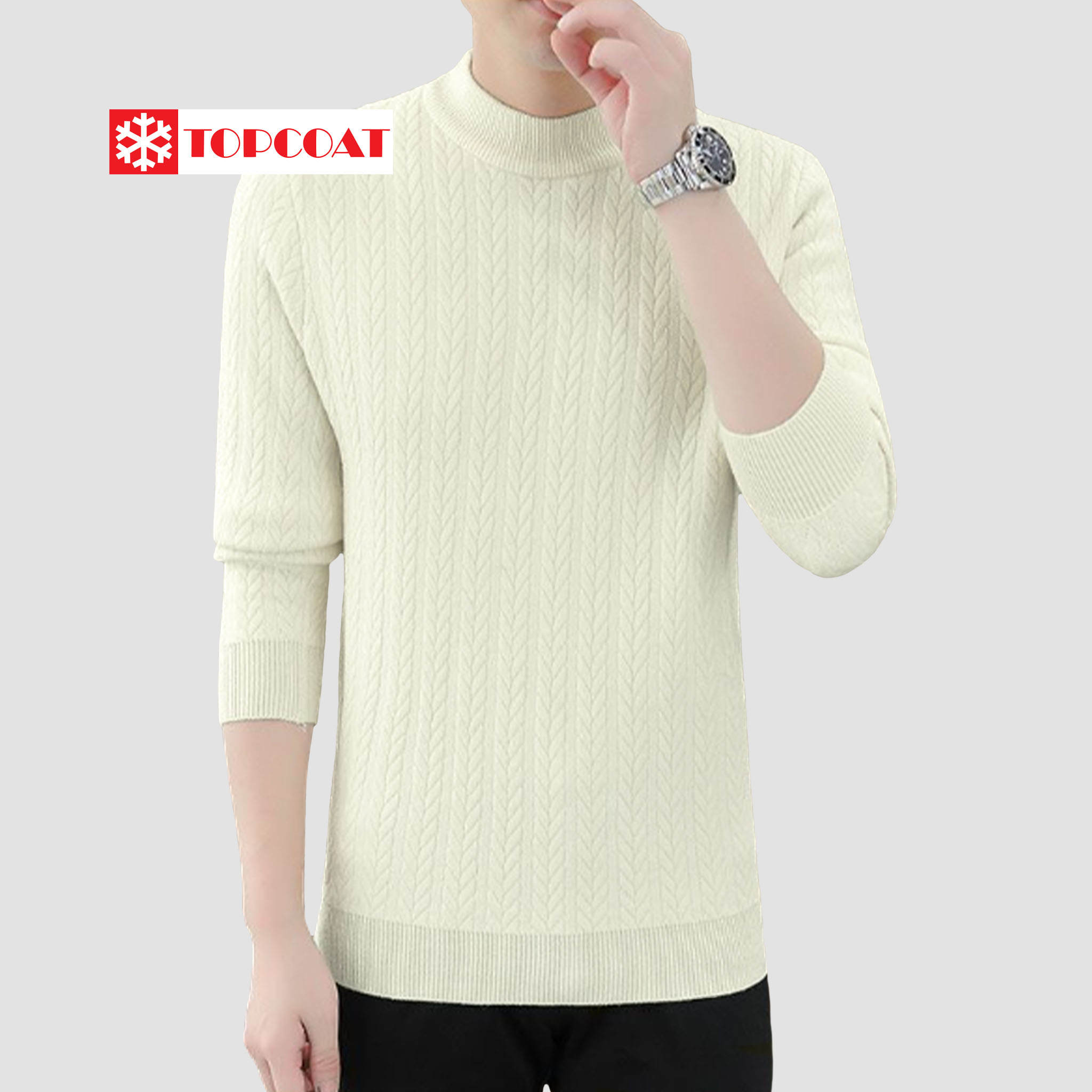 เสื้อกันหนาวคอปีน บุขนหนานุ่มทั้งตัว จั้มเเขน จั้มเอวกันลม Unisex
