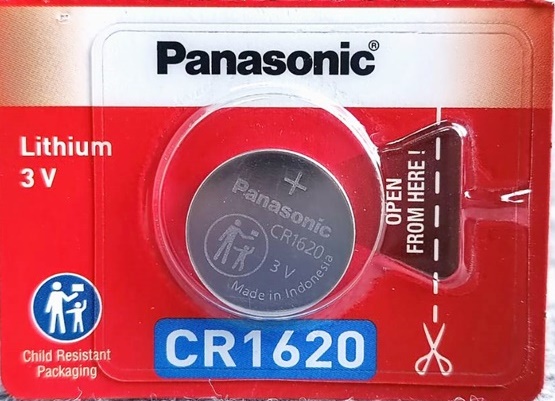 ถ่านกระดุม Panasonic CR1620 1ก้อน 3V แท้100% จัดจำหน่ายโดยบริษัทได้รับการแต่งตั้ง ของแท้แบบเดียวกับที่ห้างขาย ใหม่จากหยิบจากโรงงานมาขายโดยตรง