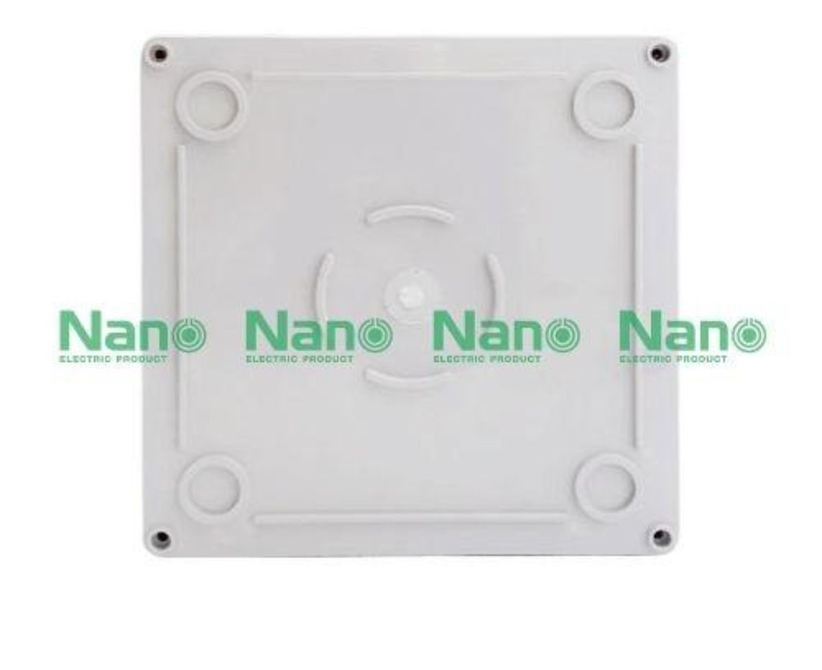 NANO กล่องกันน้ำพลาสติก บ๊อกกันน้ำ PVC ขนาด 8x8x4 นิ้ว รุ่น NANO-206W สีขาว