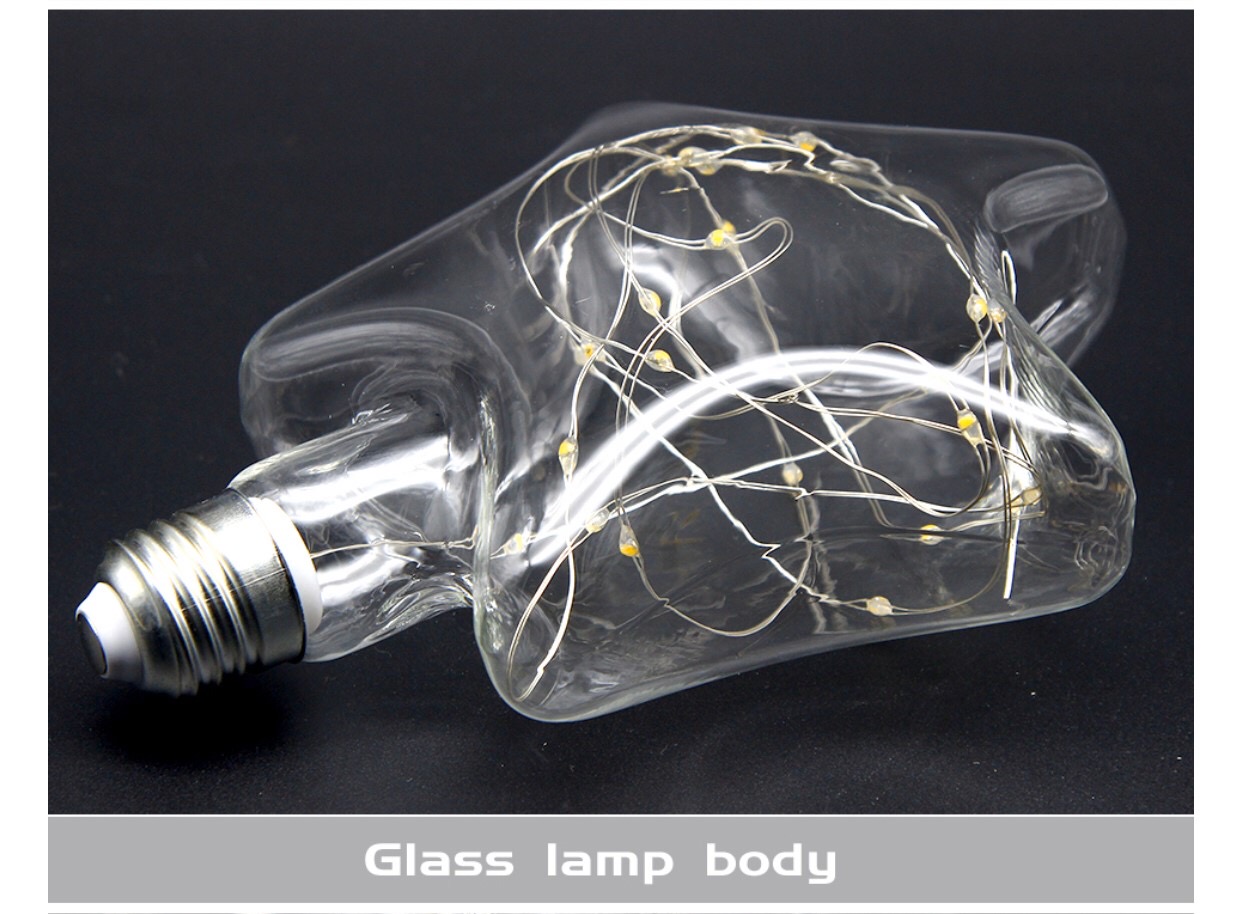 LED Fantastic Star-142 1W E27 RGB หลอดแอลอีดี รูปดาว