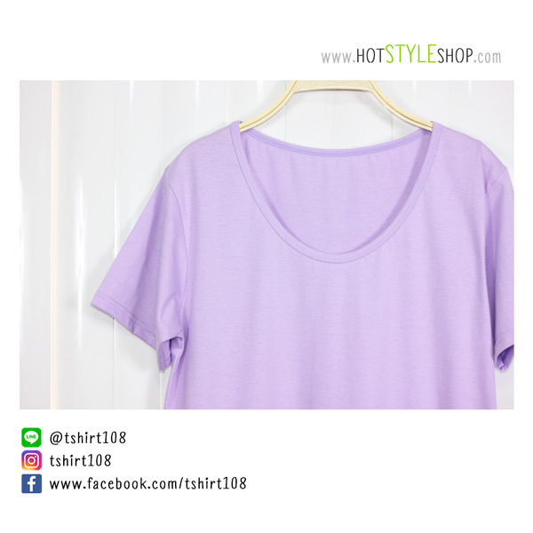 เสื้อยืดคอกว้าง เสื้อยืดคอยู