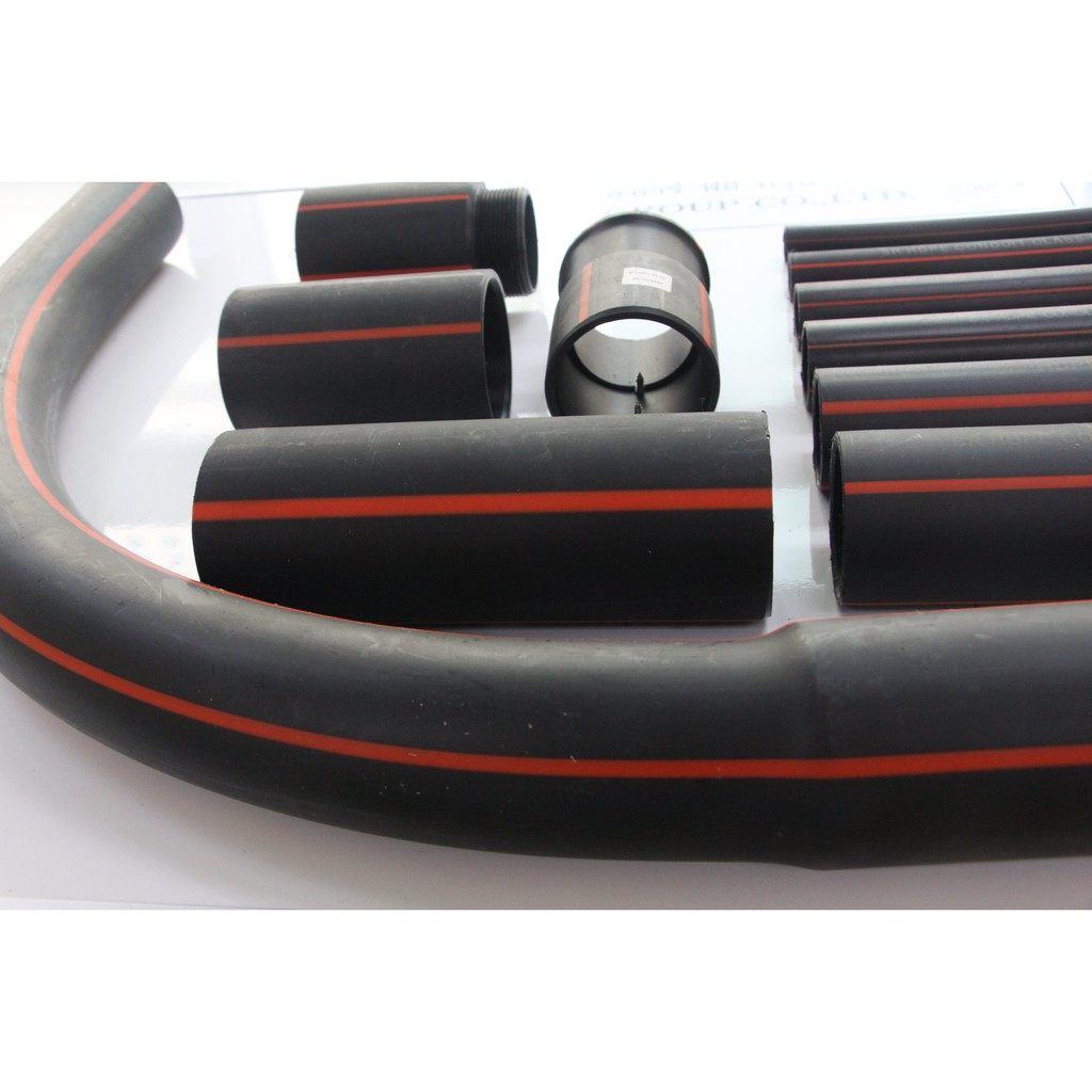 โค้งHDPE เลือกขนาดได้ 20 32 25 32 40 50 63 มิล สินค้าร่วมภาษีแล้ว ของแบรน์ TGG ท่อHDPEข้อต่อโค้ง