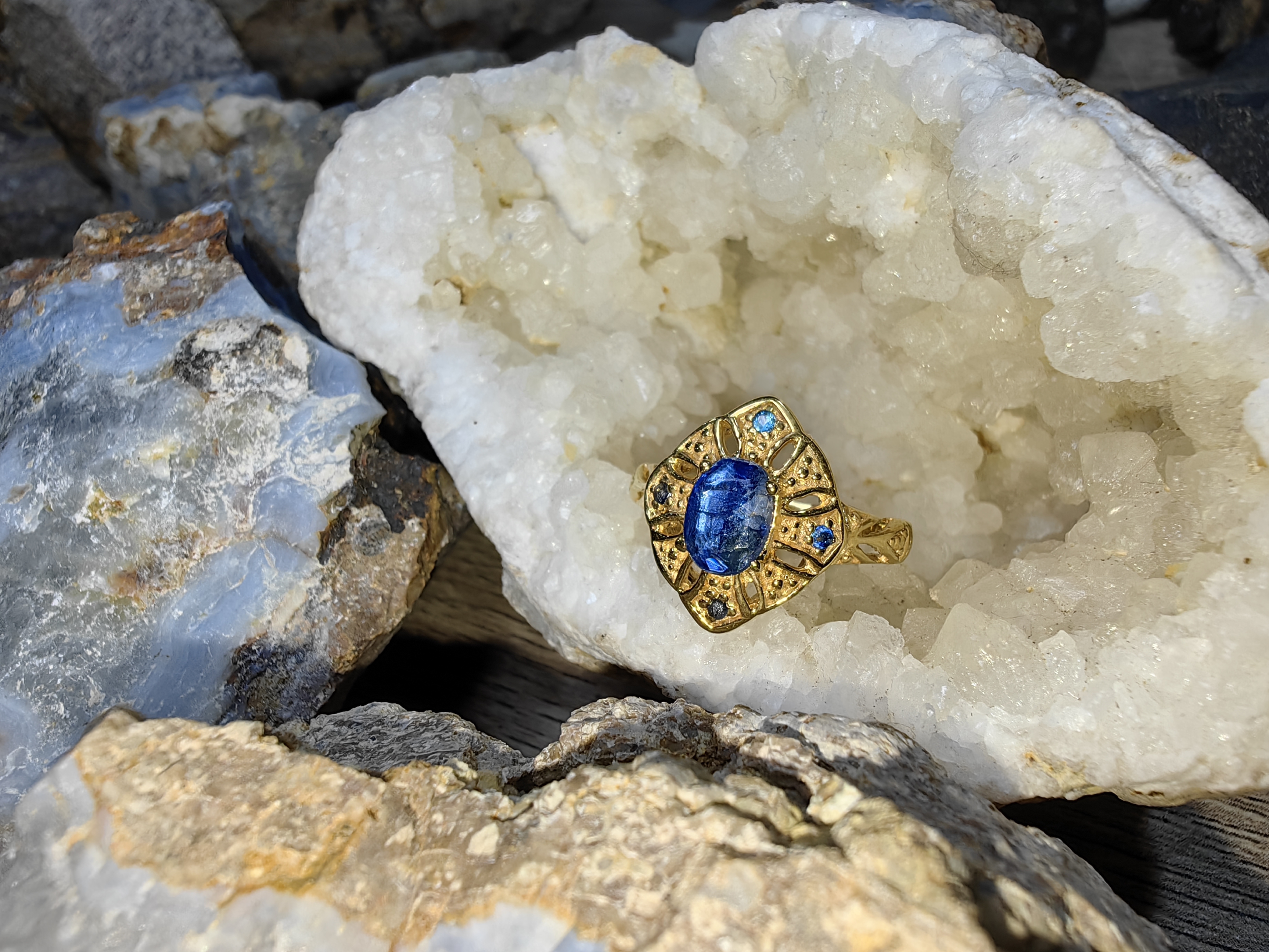 KYANITE RING 925 SILVER RING