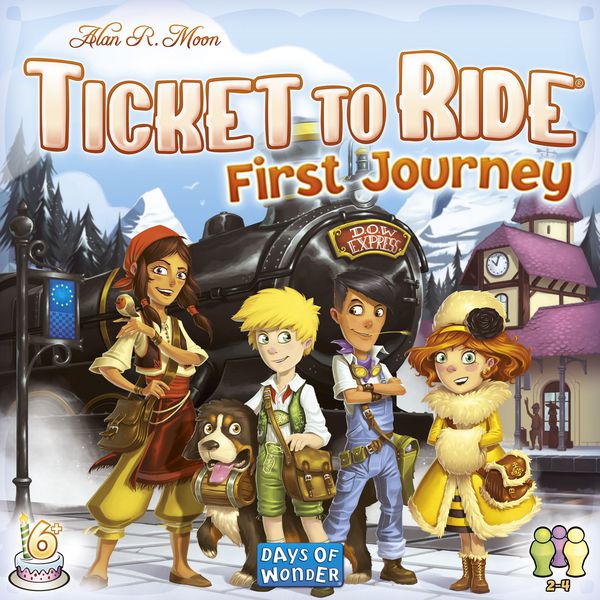 Ticket to Ride: First Journey Euro Map
