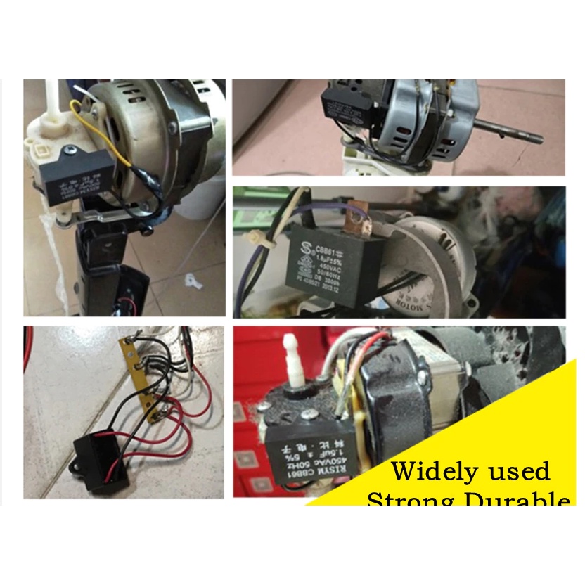 คาปาพัดลม CBB61 Capacitor พัดลม Motor Capacitor เลือกค่าได้