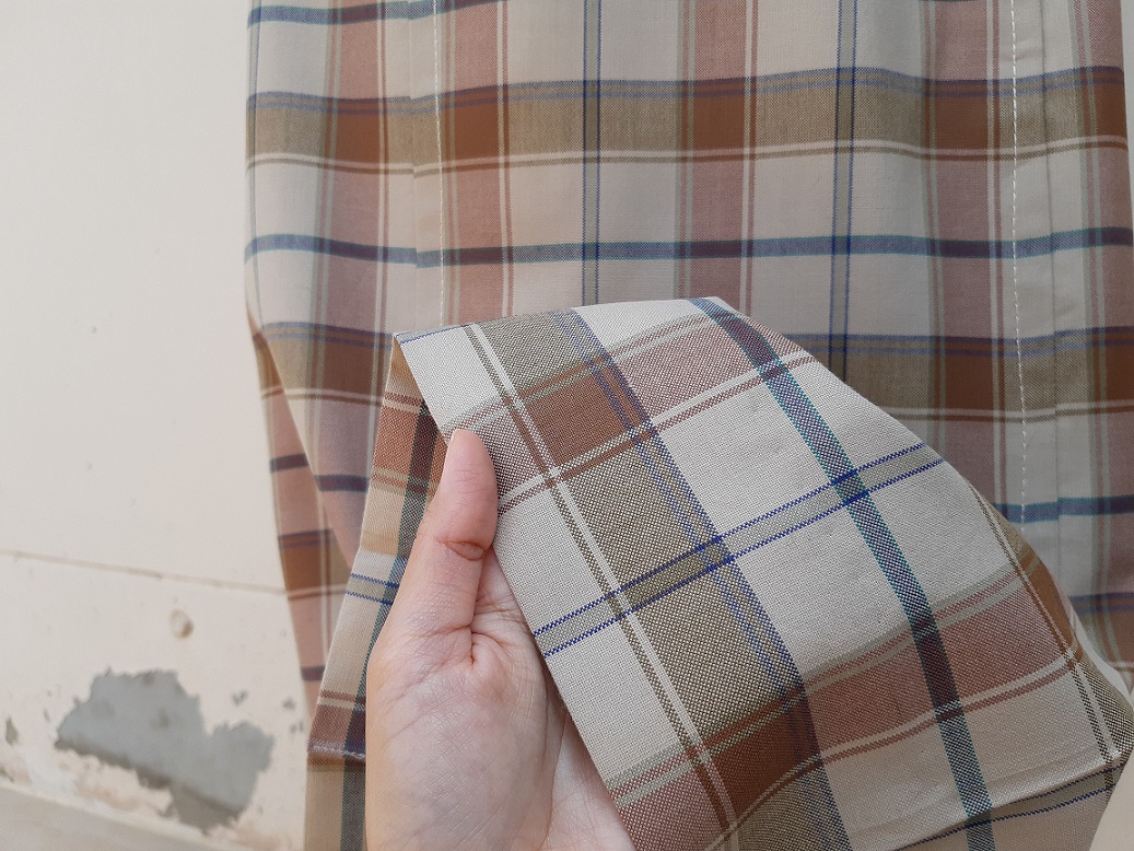 กระโปรงญี่ปุ่นมือสองลายสก็อต สไตล์มินิมอล