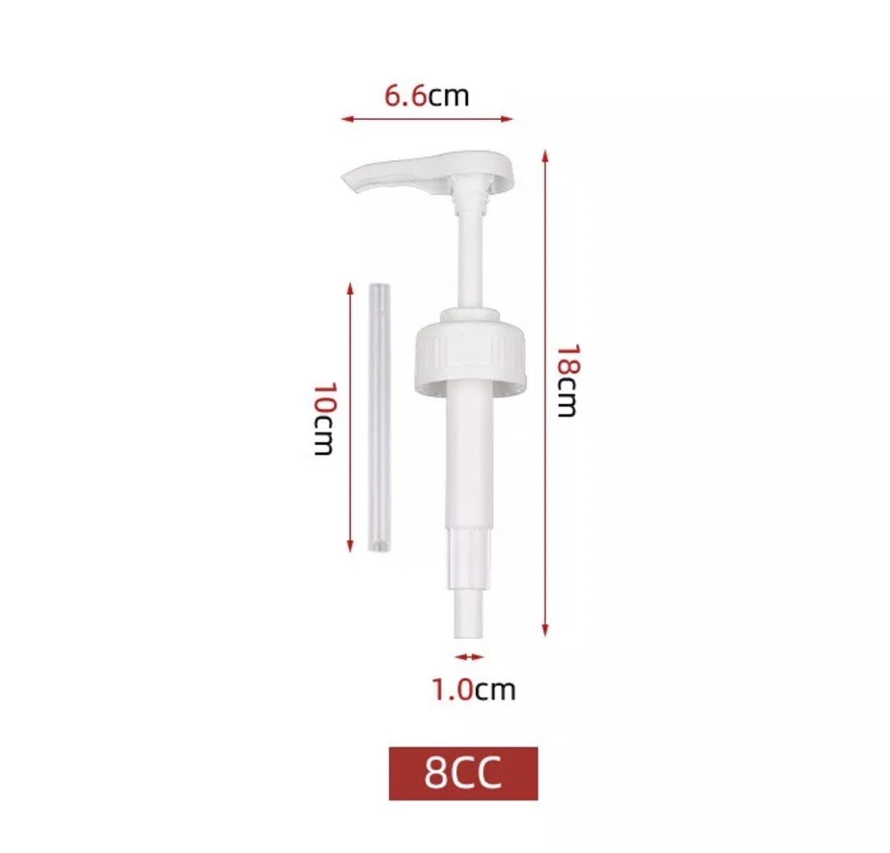 หัวปั้มใหญ่ สำหรับโหลน้ำเชื่อม 8ml (สินค้าพร้อมส่ง)