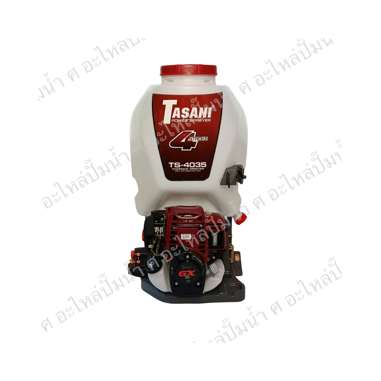 เครื่องพ่นยาสะพายหลัง 4 จังหวะ ปั๊มทองเหลือง 25 ลิตร TASANI รุ่น TS-4035