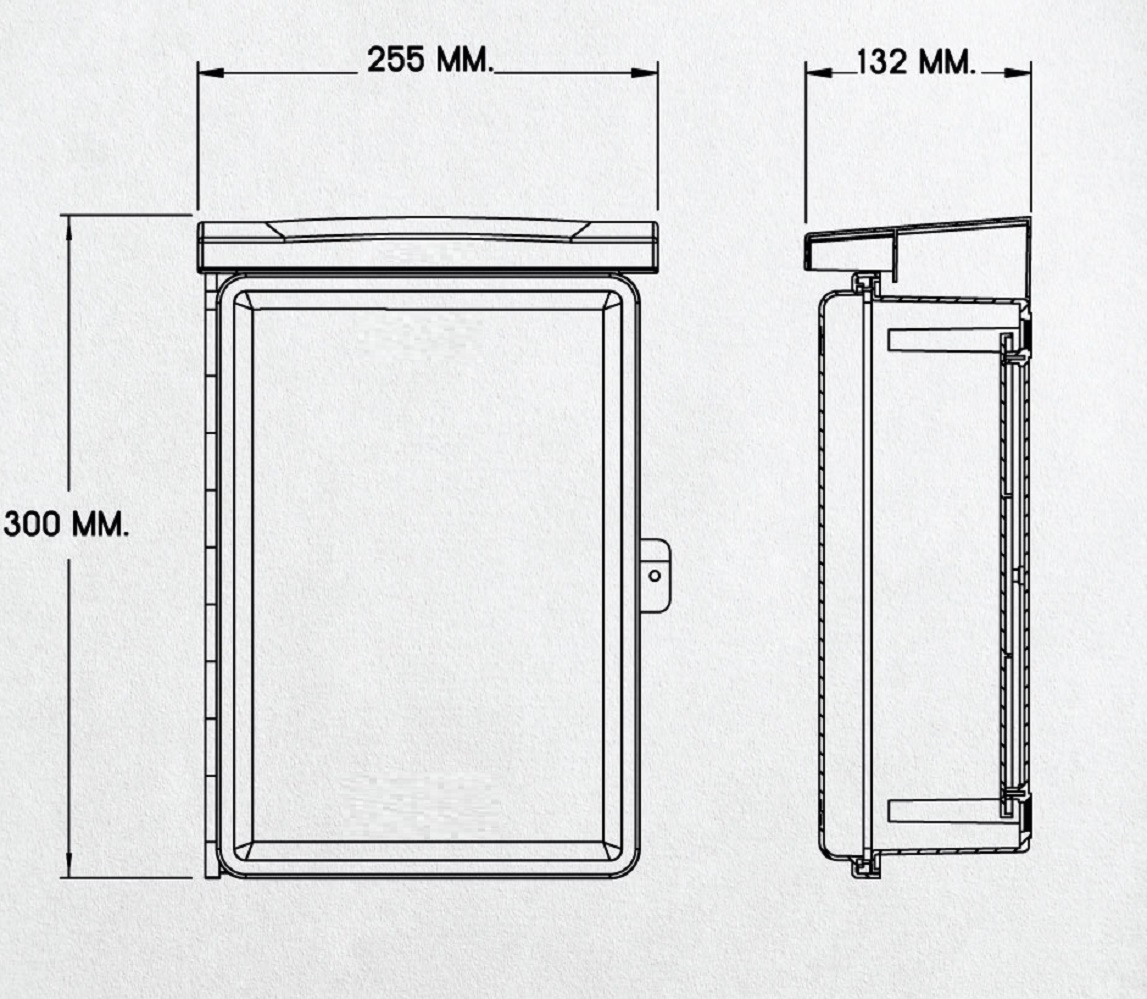 ตู้PVC ตู้กันน้ำพลาสติก ฝาทึบ ขนาด 7x12นิ้ว ตู้พลาสติกฝาทึบ ยี่ห้อLeetech รุ่น ABC -A712
