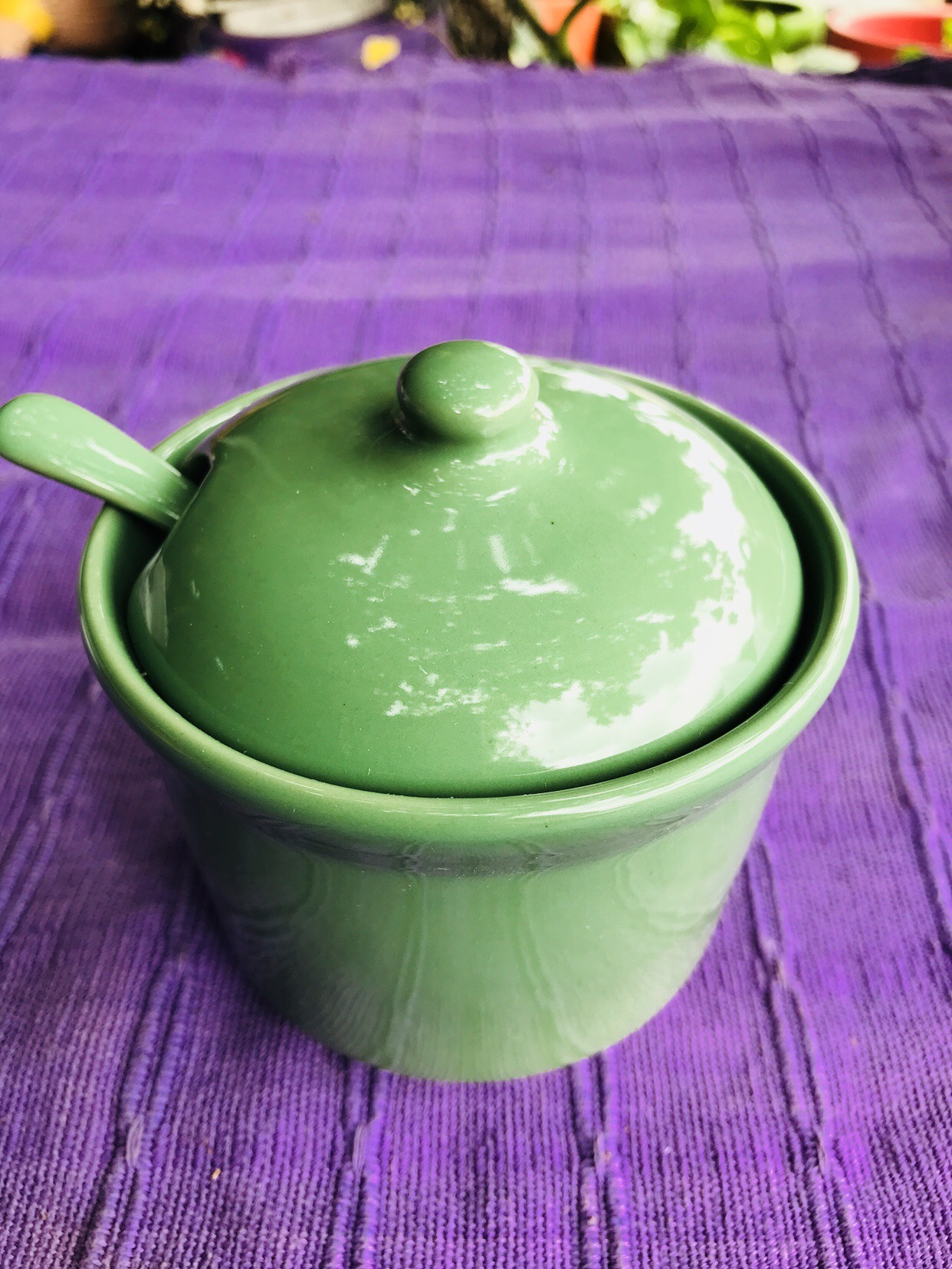 โถใส่น้ำตาล4”+ช้อน