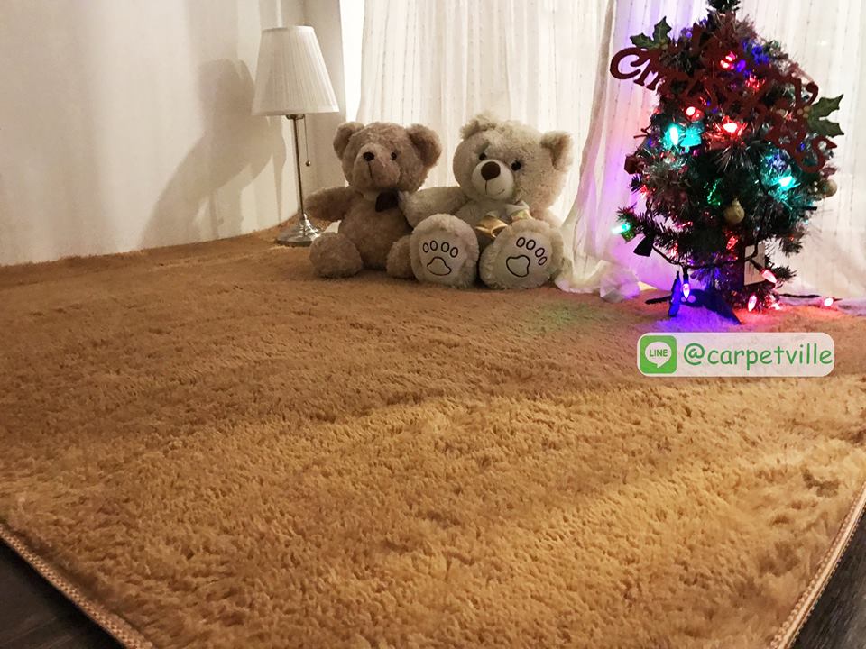 พรมขนสั้น Super Soft สีทอง