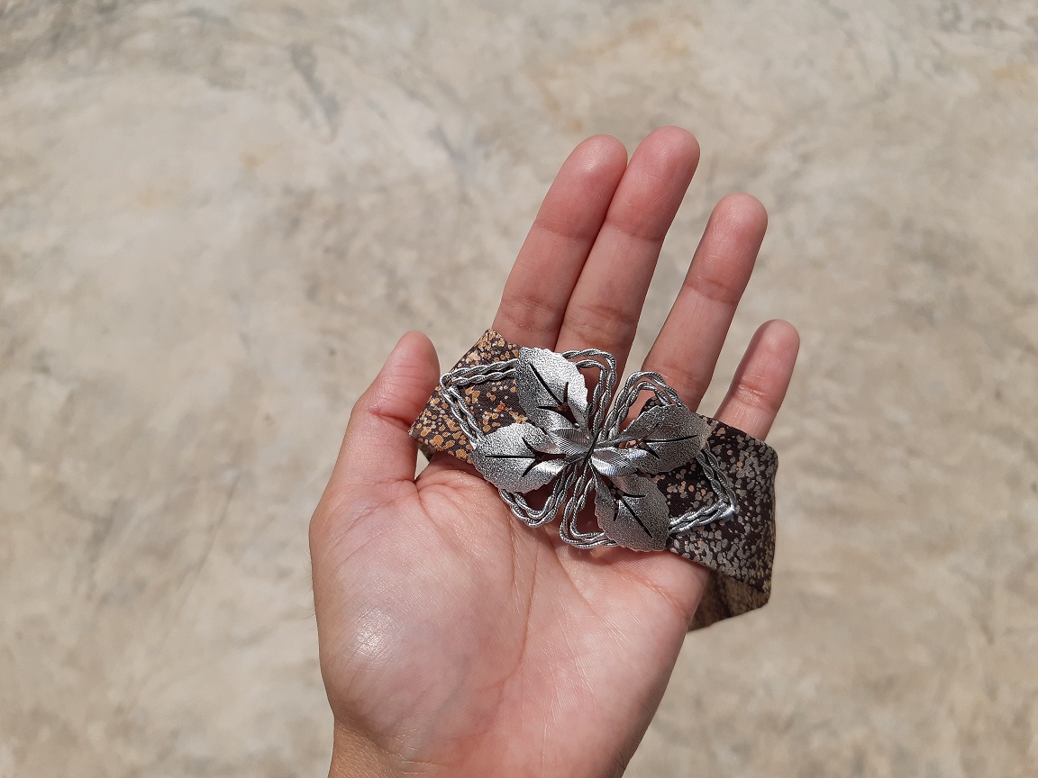 เดรสวินเทจสีชมพูมือสอง