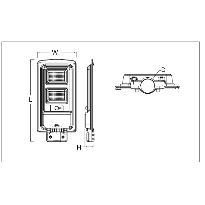 Philips โคมถนนโซลาร์เซลล์ ฟิลลิป รุ่น BRC010 100W Essential SmartBright พร้อมขาโคม All in one Solar streetlight