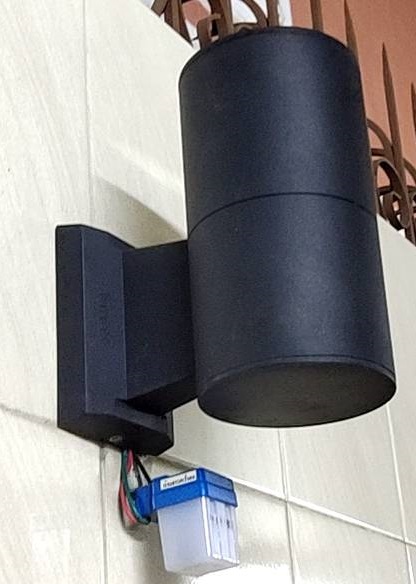 โคมไฟทรงกระบอกกลม ผนังส่องทางเดียว E27 รุ่น BIG GUN ผนังกระบอก ดำ โคมไฟภายนอก ติดผนัง