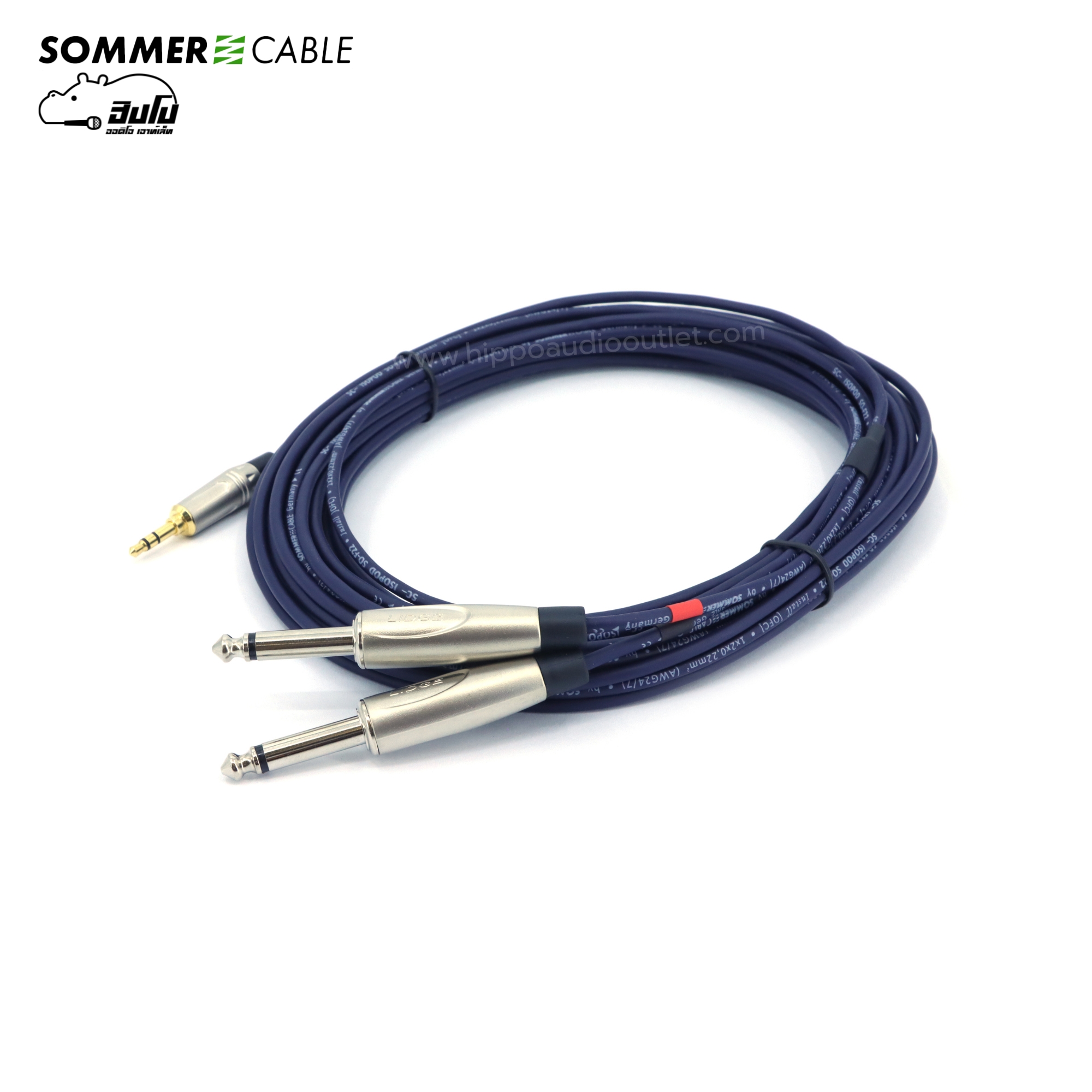 สาย SOMMER 3.5TRS 6.35 TSx2 SC B5 10 BLU(สีน้ำเงิน) (SP1)