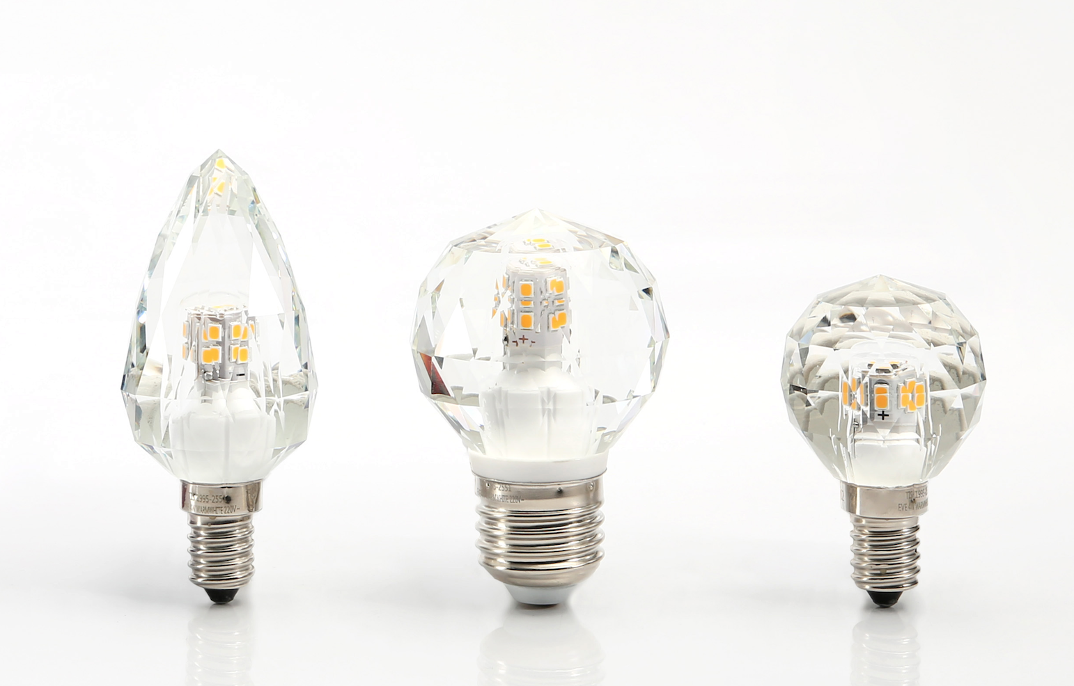 LED Crystal E14/E27 หลอดแอลอีดี คริสตัล ทรงเปลวเทียน,ทรงปิงปอง