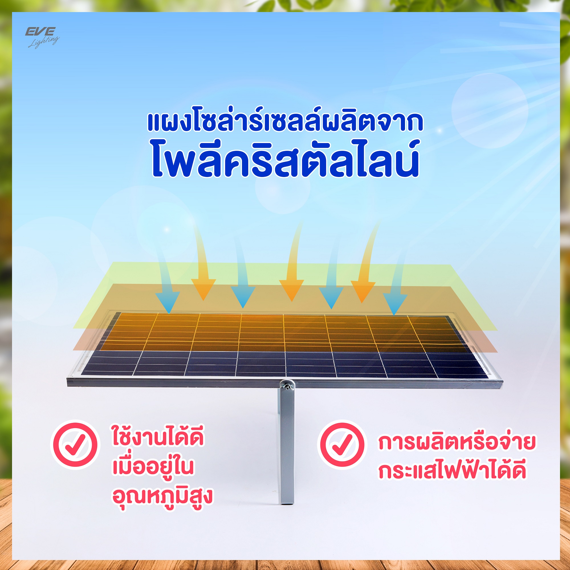 โคมโซล่าเซลล์แอลอีดี ติดเพดาน รุ่น ลูน่า 80 วัตต์ เดย์ไลท์