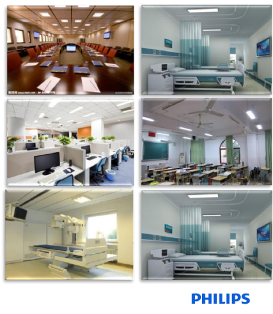 โคมไฟขนาดเท่าฝ้า Philips โคมไฟพาแนลฝังฝ้า 30x120 รุ่น RC048 โคมพาแนล rc048 LED Smart Bright Direct Panel พาแนล 36W แสงขาว Daylight