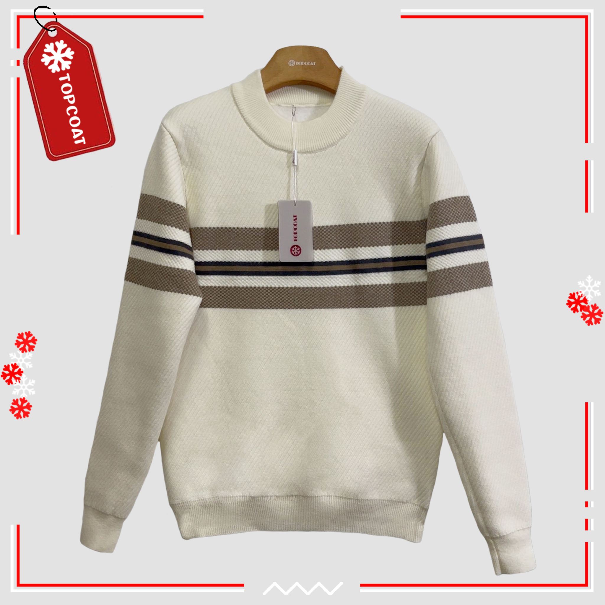 เสื้อกันหนาวบุขนคอปีน จั้มเเขน จั้มเอว ใส่ได้ในอุณหภูมิสูงสุด 0 องศา Unisex