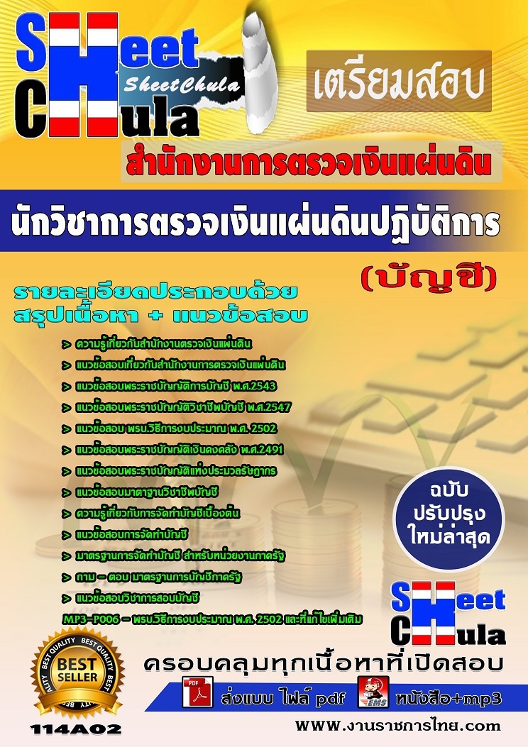 แนวข้อสอบ นักวิชาการตรวจเงินแผ่นดินปฏิบัติการ (บัญชี)