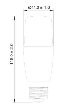 TOSHIBA LED STICK ทรงเรียว ขนาด 8 วัตต์ E27 กินไฟน้อย ให้ความสว่างสูง รับประกัน 1 ปี