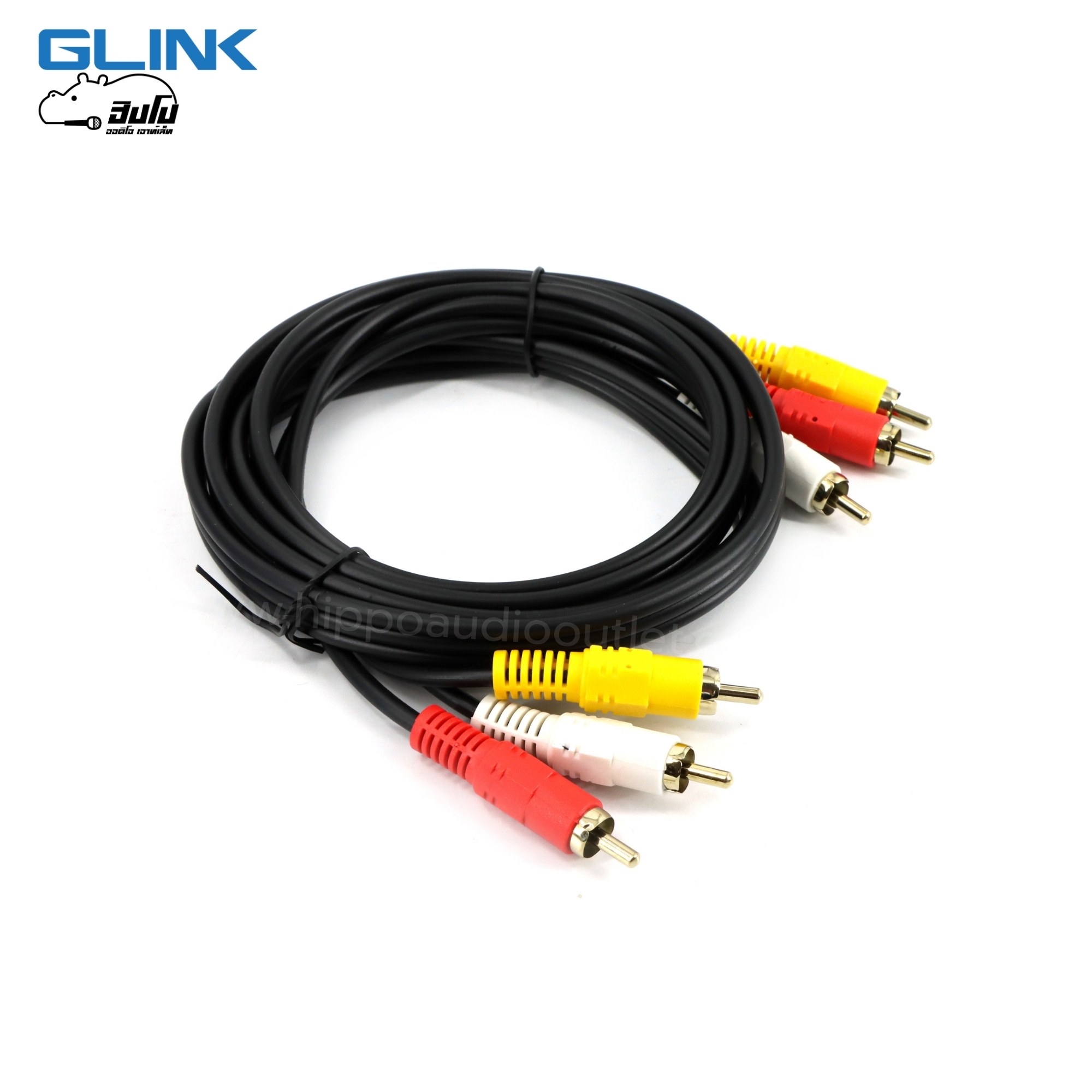 สาย RCA 6 หัวใส 1.5 เมตร GLDC003 (SP1)