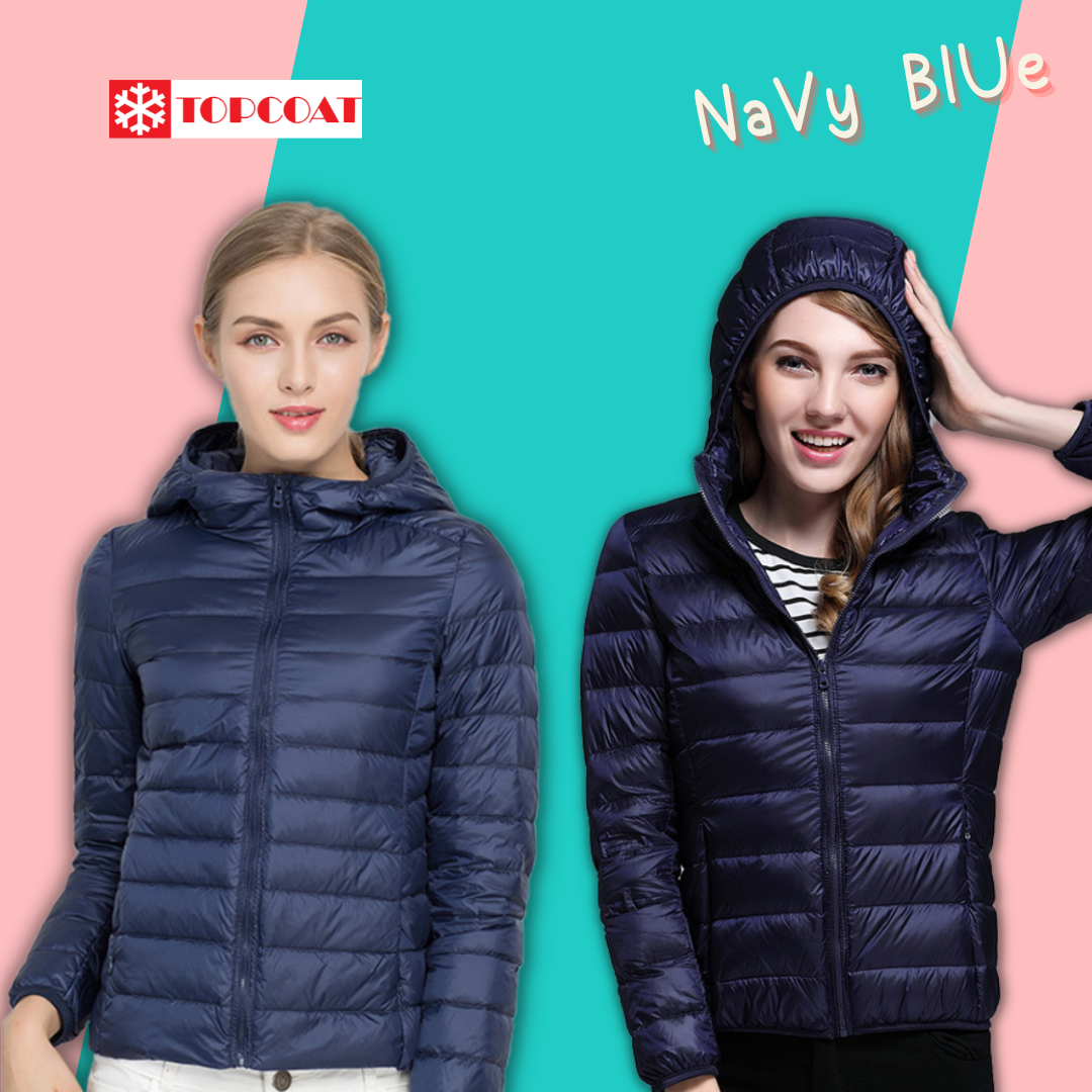 เสื้อกันหนาว เสื้อกันหนาวมีฮู้ด เสื้อกันหนาวขนเป็ด มีถุงผ้า มีฮูด