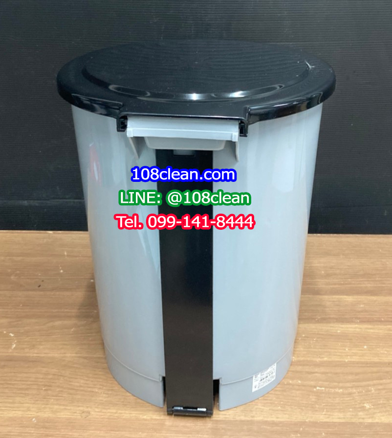 ถังขยะเท้าเหยียบ ทรงกลม 12 ลิตร
