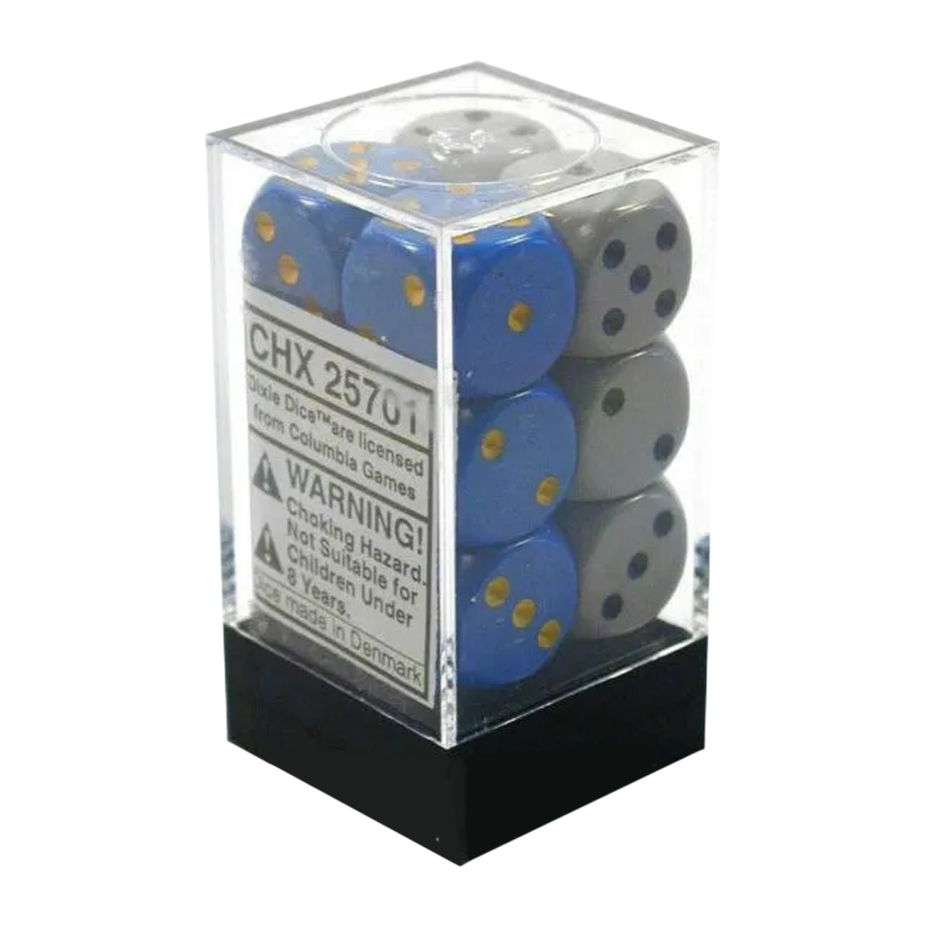 [ลูกเต๋า] Chessex: Opaque Dixie Dice 16mm D6 (12 Dice)