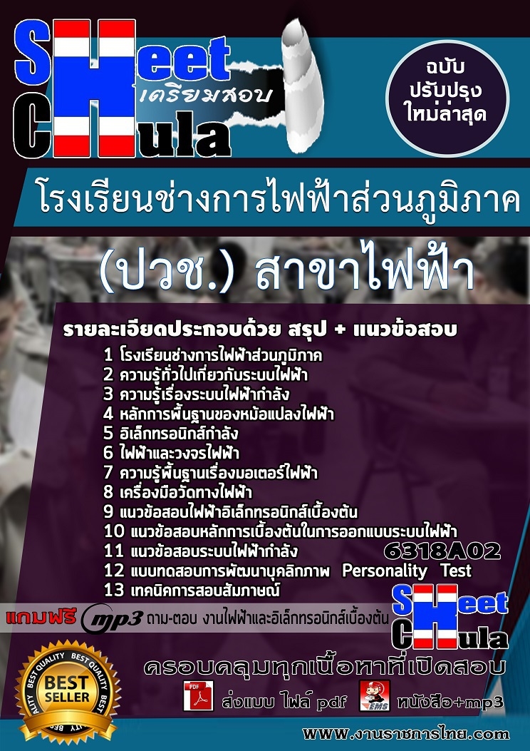 แนวข้อสอบนักเรียนโรงเรียนช่างการไฟฟ้าส่วนภูมิภาค (ปวช.) สาขาไฟฟ้า 2568