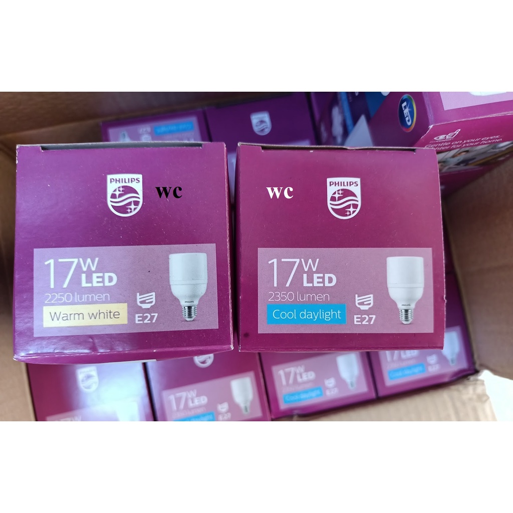 Philips หลอดไฟ LED ฟิลลิป T70 E27 17W MyCare สว่างกว้างไกลกว่าเดิม แอลอีดี ถนอมสายตา แสงขาวหรือแสงส้ม