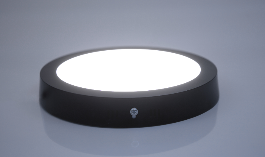 โคมดาวน์ไลท์แอลอีดี ติดลอย หน้ากลม ขอบดำ LED Downlight Surface Mount Circle Black 18W 24W 18W(8นิ้ว) 24W(12นิ้ว)