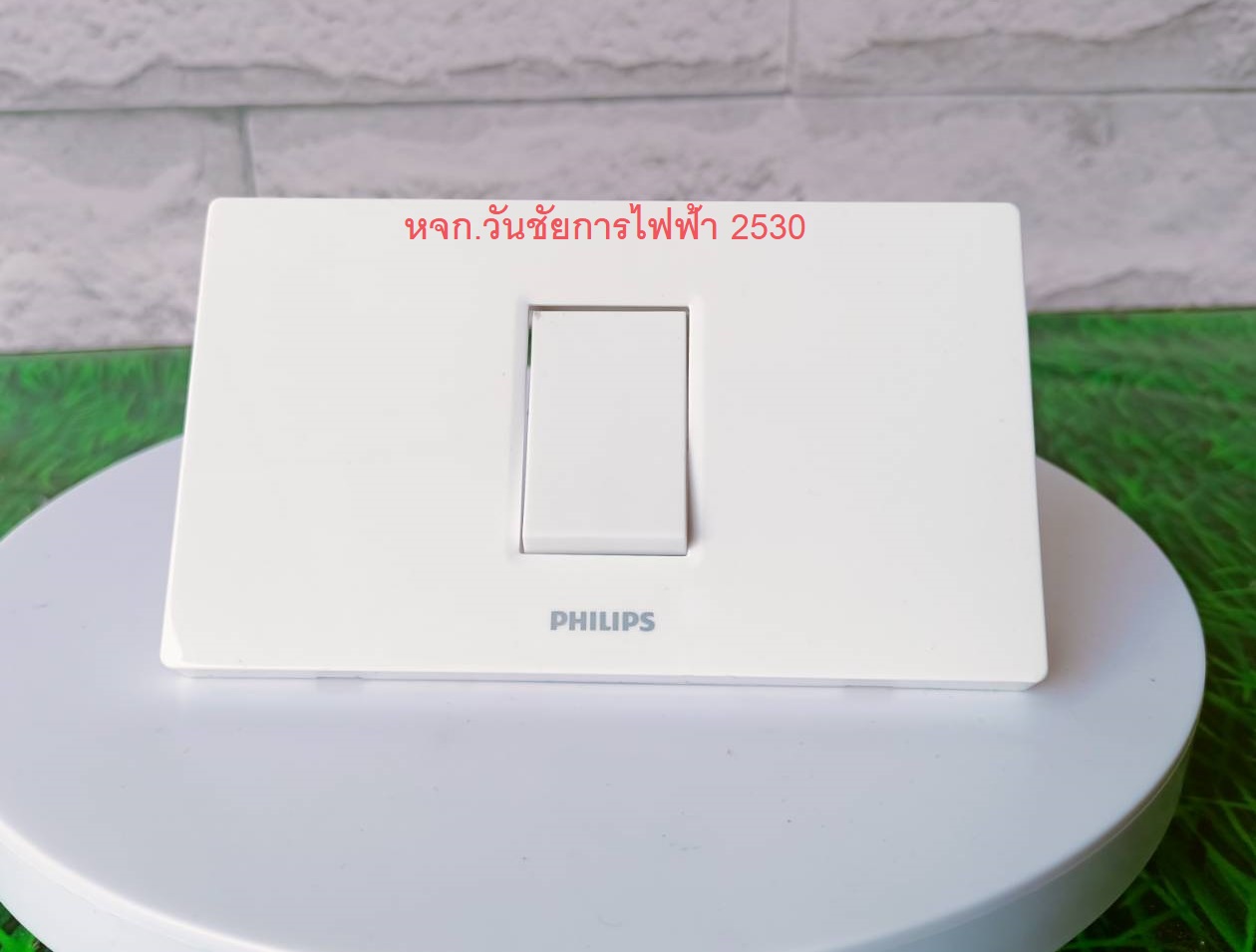 Philips ชุดสวิทซ์ ชุดปลักไฟ รุ่น 2X4 3ช่อง ฟิลลิป ชุดปลั๊กกราวน์คู่ / ปลั๊กเดี่ยว / สวิตซ์ พร้อมบล็อค 2x4 ครบชุด
