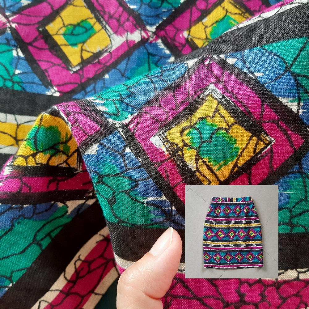 กระโปรงวินเทจลายชนเผ่า งานจากสเปน