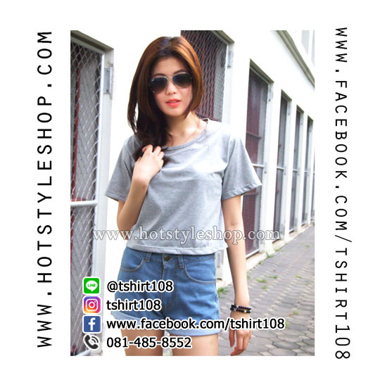 เสื้อครอปแขนสั้น