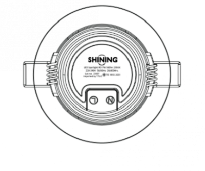 SHINING โคมไฟสปอรต์ไลท์ ปรับองศาได้ ขนาด 7วัตต์ ทรงเหลี่ยม และทรงกลม 560LM แสงขาว ส้ม และคลู