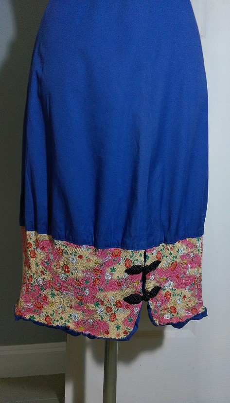 กระโปรงวินเทจญี่ปุ่นทรงเอสีม่วง