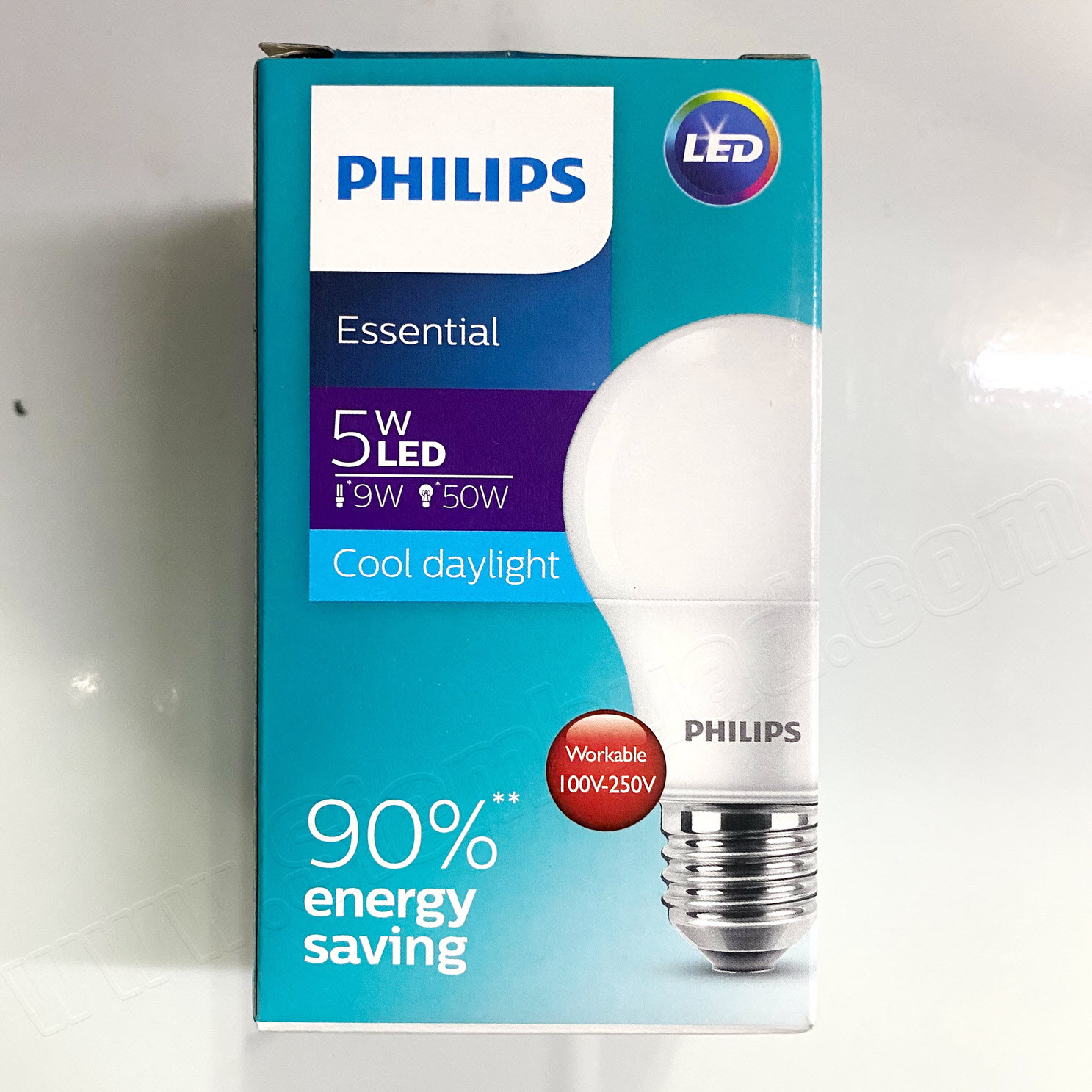 10หลอด ยกกล่องหลอด LED PHILIPS Essential bulb 5W 7W 9W 11W 13W ขั้วเดลียว E27 แสงขาว แสงส้ม ฟิลิปส์